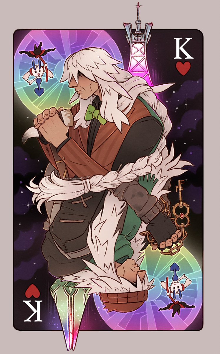 DarlingWerewolf's tweet photo. I'm going to go with this backing design. This King card Keychain is just for myself for my AZ ita bag. :]
#pokemon #PLZA https://t.co/yewpbrWmMw
