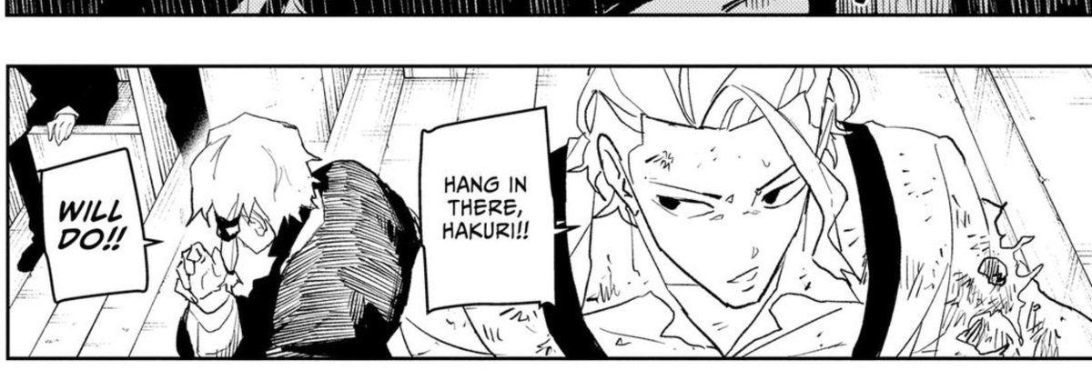 snurflesquinch's tweet photo. in retrospect the rakuzaichi mustve been fucking traumatic for shiba because all of a sudden hakuri is in exactly the same position he was in on irishima, with every single life staked on him fuckkkm https://t.co/jB7ELFfyLz