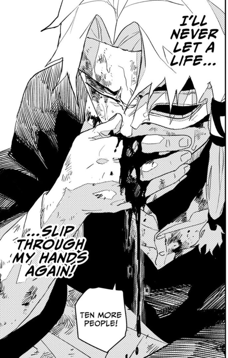 snurflesquinch's tweet photo. in retrospect the rakuzaichi mustve been fucking traumatic for shiba because all of a sudden hakuri is in exactly the same position he was in on irishima, with every single life staked on him fuckkkm https://t.co/jB7ELFfyLz