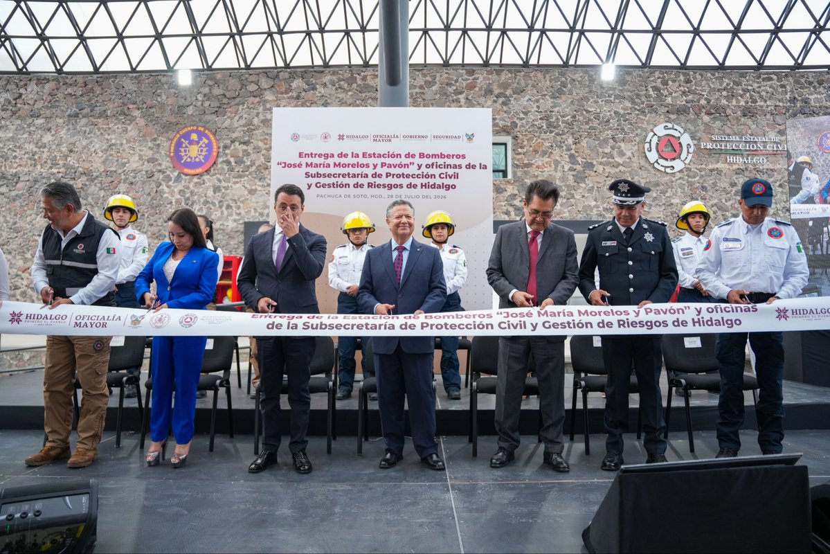 juliomenchaca_'s tweet photo. ¡Recuperamos y transformamos espacios para ponerlos al servicio del pueblo hidalguenses! 🫵🏼

Hoy entregamos la Estación de Bomberos "José María Morelos y Pavón" y las nuevas Oficinas de la Subsecretaría de Protección Civil y Gestión de Riesgos, que permitirán una atención más rápida y eficiente ante cualquier emergencia. 🚒

#PrimeroElPueblo