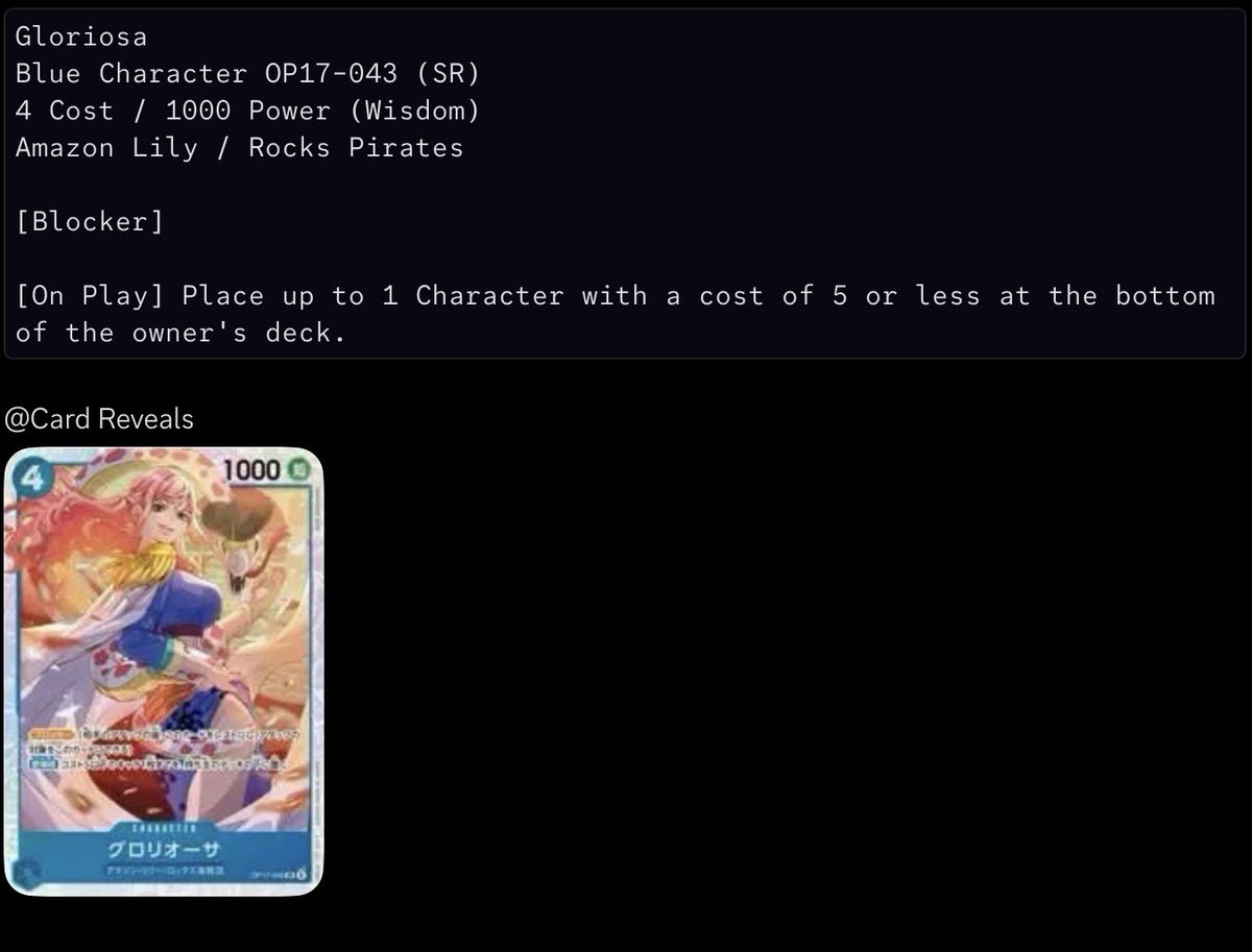No Va || OPTCG tweet media