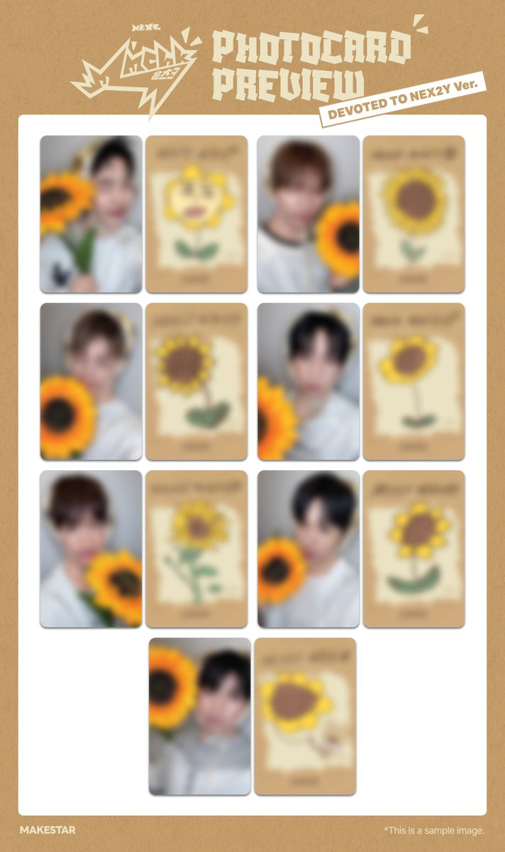 Makestarcorp's tweet photo. NEXZ(넥스지) 싱글 2집 'Mmchk' VIDEO CALL EVENT💛

⏰마감 D-Day⏰

🌻영통 응모자용 미공개 셀카 포토카드 *NEX2Y 바라기 ver.
🎁당첨자용 미공개 폴라로이드형 유닛 포토카드 1세트 증정

📌이벤트 일시: 2026.08.02(일) 17:30~ (KST)

📅~2026.07.29 23:59 (KST) 
🔗https://t.co/UXaLVEjBIu

#NEXZ #넥스지
#Mmchk #NEXZ_Mmchk