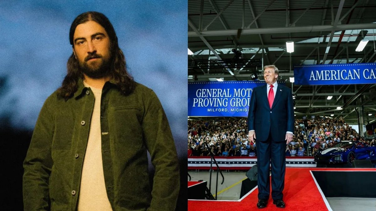 HQNewsNow's tweet photo. Noah Kahan claps back at Trump's White House for using his music:

"Would never approve of my music being used in support of you or this administration” https://t.co/NgJ379YYQH