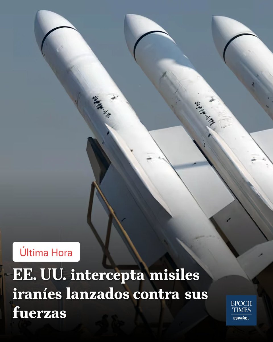 EpochTimesEs's tweet photo. EE. UU. afirma haber interceptado todos los misiles lanzados por Irán en Medio Oriente. 🚨ÚLTIMO MOMENTO👉https://t.co/JMT2FJSJYT https://t.co/FTYo2ncwmE