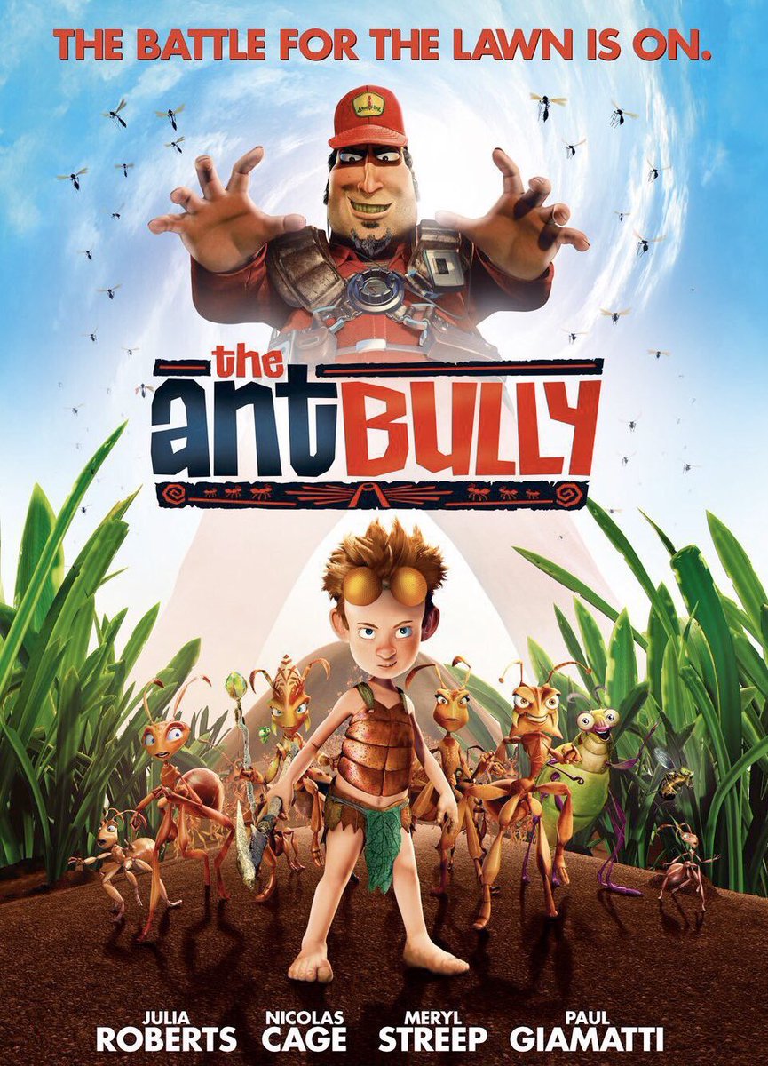 FilmNewsNos's tweet photo. 🎬MOVIE HISTORY: 20 years ago today, July 28, 2006, the movie ‘The Ant Bully’ opened in theaters!
#ZachTylerEisen #JuliaRoberts #NicolasCage #MerylStreep #PaulGiamatti #ReginaKing #BruceCampbell #LilyTomlin #CheriOteri #MylesJeffrey #LarryMiller #RobPaulsen #JakeTAustin https://t.co/2zCV4RflA7