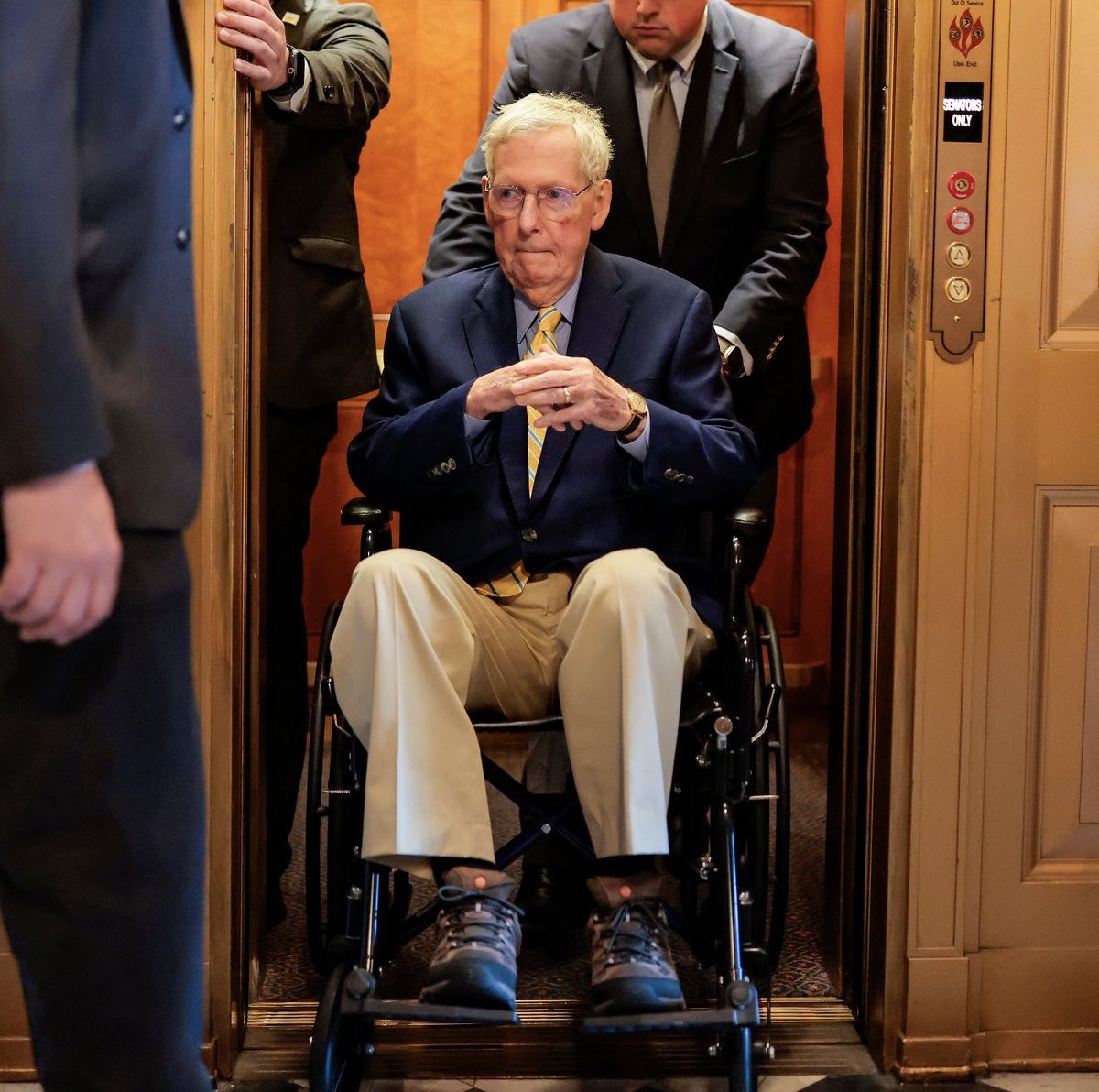cwebbonline's tweet photo. Dead or alive, Mitch McConnell is on extended medical leave — on your dime.

This is the same Mitch McConnell who voted against: paid family and medical leave for everyone else. https://t.co/P30fGAzTza