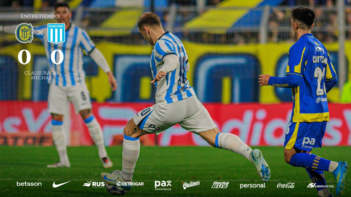 RacingClub's tweet photo. ⏸️ Terminaron los primeros 45’. https://t.co/JMQMtXD5L0