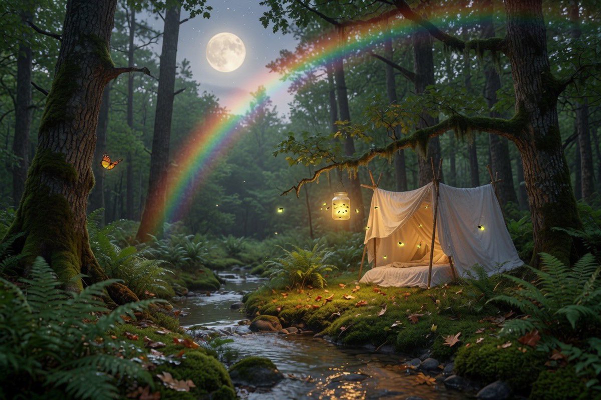 thomtr's tweet photo. What Was I Made For

Somewhere between the bedsheet fort and the mortgage payment, most of us quietly agree to stop believing in magic. We fold up the cape, put away the flashlight, and tell ourselves that was just a phase — cute, but not real. I want to tell you it never stopped being real. We just stopped looking for it in the right places. 

Magic was never the wand or the wizard behind the curtain. It was a firefly caught in a jar on a summer night, glowing for no reason except that it could. It was a butterfly that never once worried whether anyone saw it fly, because flying was the whole point, not the audience. It was the tide going out and somehow always, always coming back in, bringing you something new to find in the sand. It was a star you couldn't see anymore, still burning exactly as bright, just waiting on the dark to be honest with you again. 

If you look close, the whole world is still built like a fairy tale that never wrapped up. The moon still follows you home like it did when you were seven. Somewhere, a fort is still standing in someone's imagination, defended by knights no taller than a thumb. The rainbow still shows up after the worst of the storm, right on schedule, like it made a promise a long time ago and never once broke it. 

The trick was never getting the magic back. The trick was noticing you were still standing in it the whole time — right up until that ordinary day when you finally looked. 

So here's what I know, after all the fireflies and all the storms: you were not made to just get through this life. You were made to be amazed by it, on purpose, on the hard days especially. Keep the wonder. Keep believing the tide comes back, the stars are still there, the fort still counts. Because one day, long after you're gone, someone you loved is going to look up at a sky, or a firefly, or a rainbow after the rain, and feel you standing right beside them again. That's not whimsy. That's the realest magic there is. And it was never a phase. It was always the point.