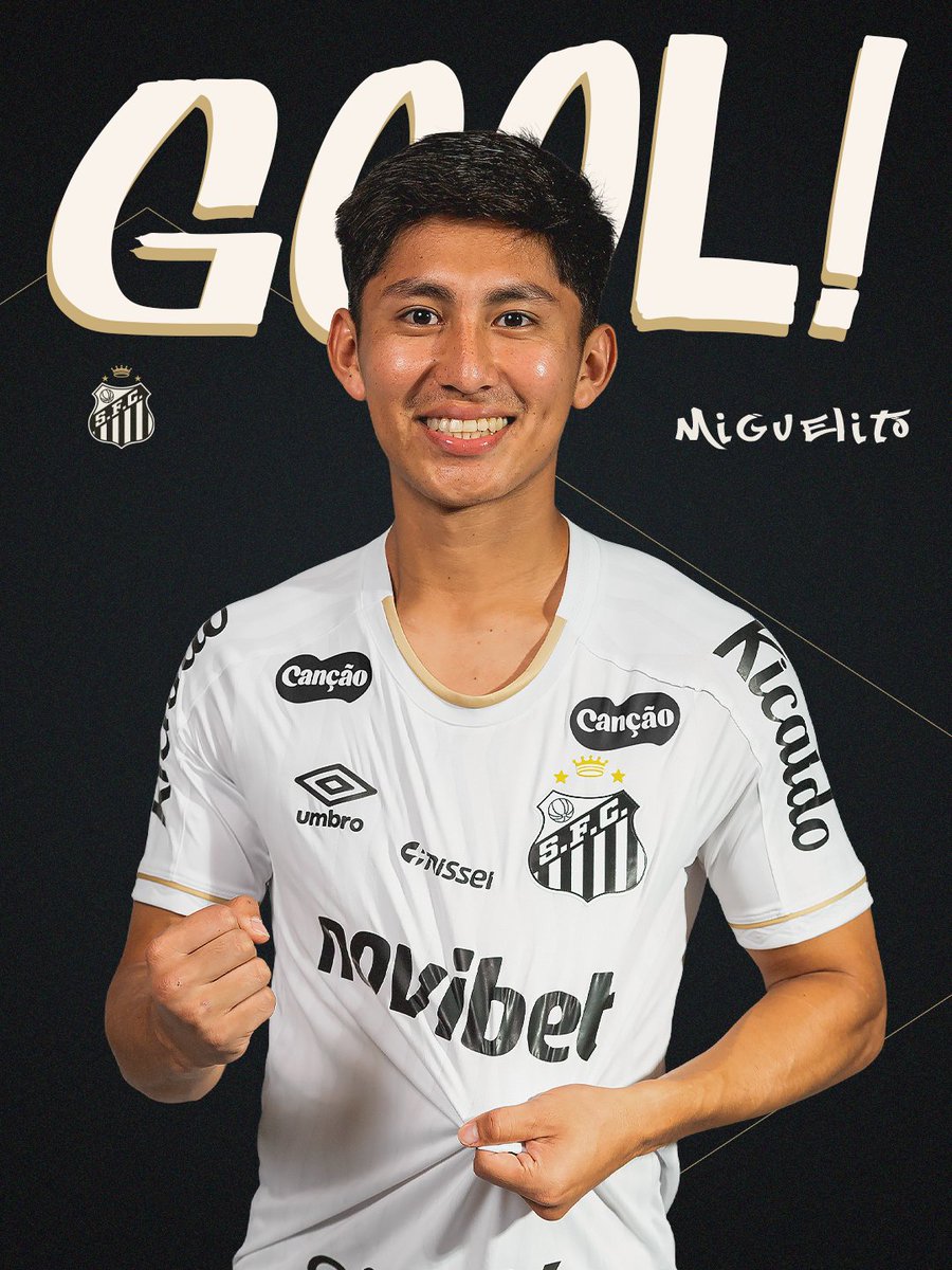 SantosFC's tweet photo. 1T/38’: GOOOOL! O SANTOS EMPATA A PARTIDA COM MIGUELITO! ⚽️

#SANxUCV | 1x1 https://t.co/yEEjl5wfzK