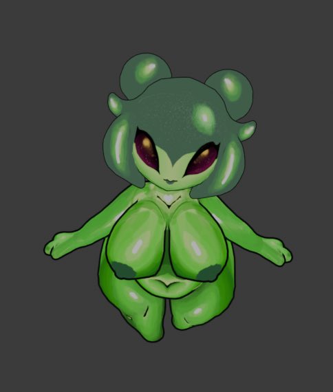 Smut_FC's tweet photo. @ZeBlackBallD I saw this little cutie and I had to 3d model her 🤤 https://t.co/2ziAWaAAu8