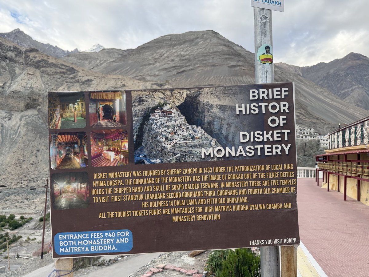 CETMoorthy1's tweet photo. At Disket Monastery . https://t.co/flOAF4f1xN