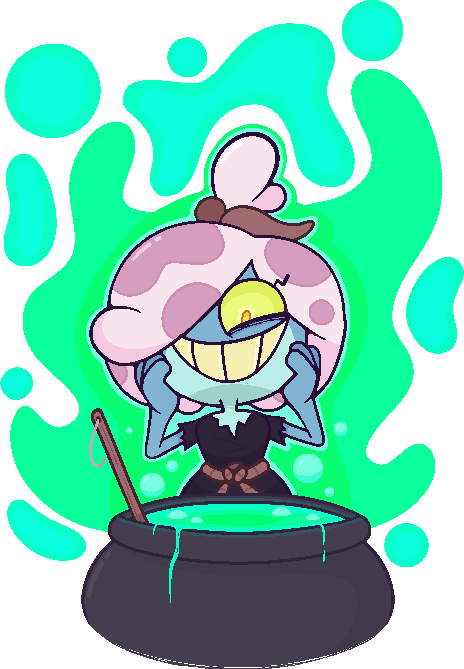skeluigi's tweet photo. Maddie brewing up something that I'm sure is good for you #amphibia https://t.co/bzZhtJFBMA