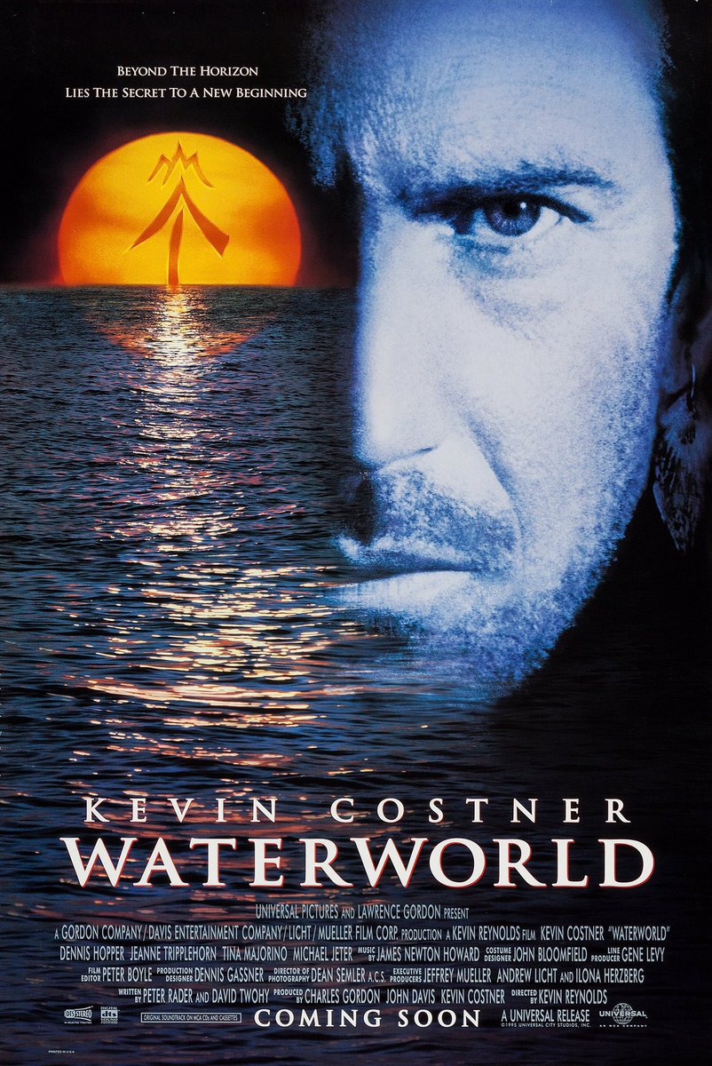 FilmNewsNos's tweet photo. 🎬MOVIE HISTORY: 31 years ago today, July 28, 1995, the movie ‘Waterworld’ opened in theaters!

#KevinCostner #DennisHopper #JeanneTripplehorn #TinaMajorino #MichaelJeter #JackBlack @KimFCoates #RobertJoy #RobertLaSardo #LeeArenberg #RDCall #GerardMurphy #KevinReynolds https://t.co/3xqOeOoUaW