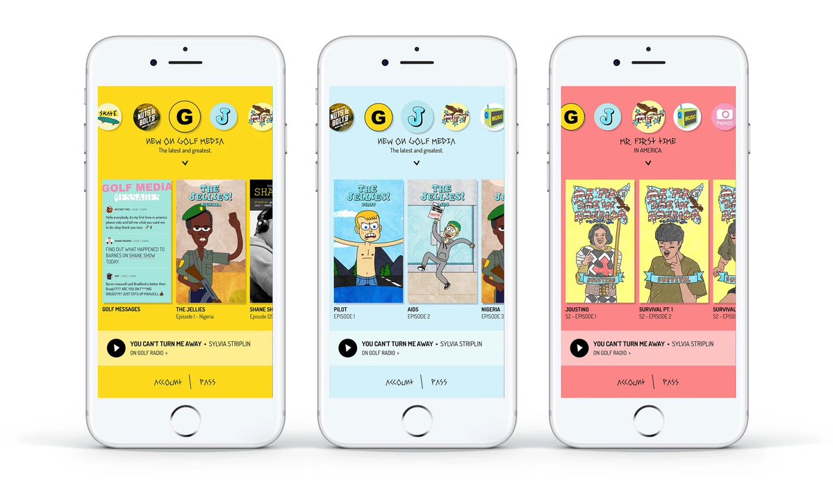 OddFuturePage's tweet photo. 8 years ago today; the 'GOLF Media' app was officially discontinued.

GOLF Media was active for 3 years. (2015 - 2018) https://t.co/70JXwVimaL