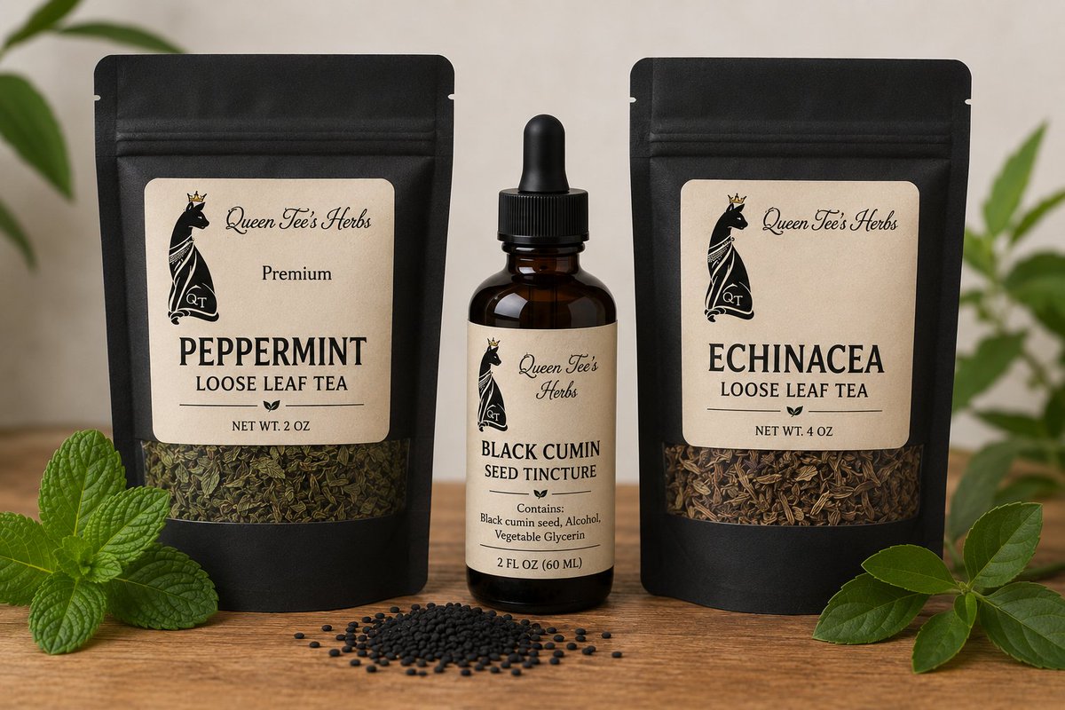 Hottentottas's tweet photo. Feeling under the weather?
Try our Wellness Health Bundle
Build Your Bundle Your Way
Choose 2 oz or 4 oz for each loose-leaf tea and select your preferred Black Cumin Seed Tincture size from 15 mL to 4 oz. Mix and match sizes based on how often you use each botanical.

Why You’ll Love It:
Naturally caffeine-free teas • Premium herbal ingredients • Customizable sizes • Traditional botanicals • Perfect for building a simple daily wellness ritual
Queen Tee’s — Rooted in Tradition. Inspired by Nature. Crafted for Wellness.
https://t.co/6iSbqFHwtR