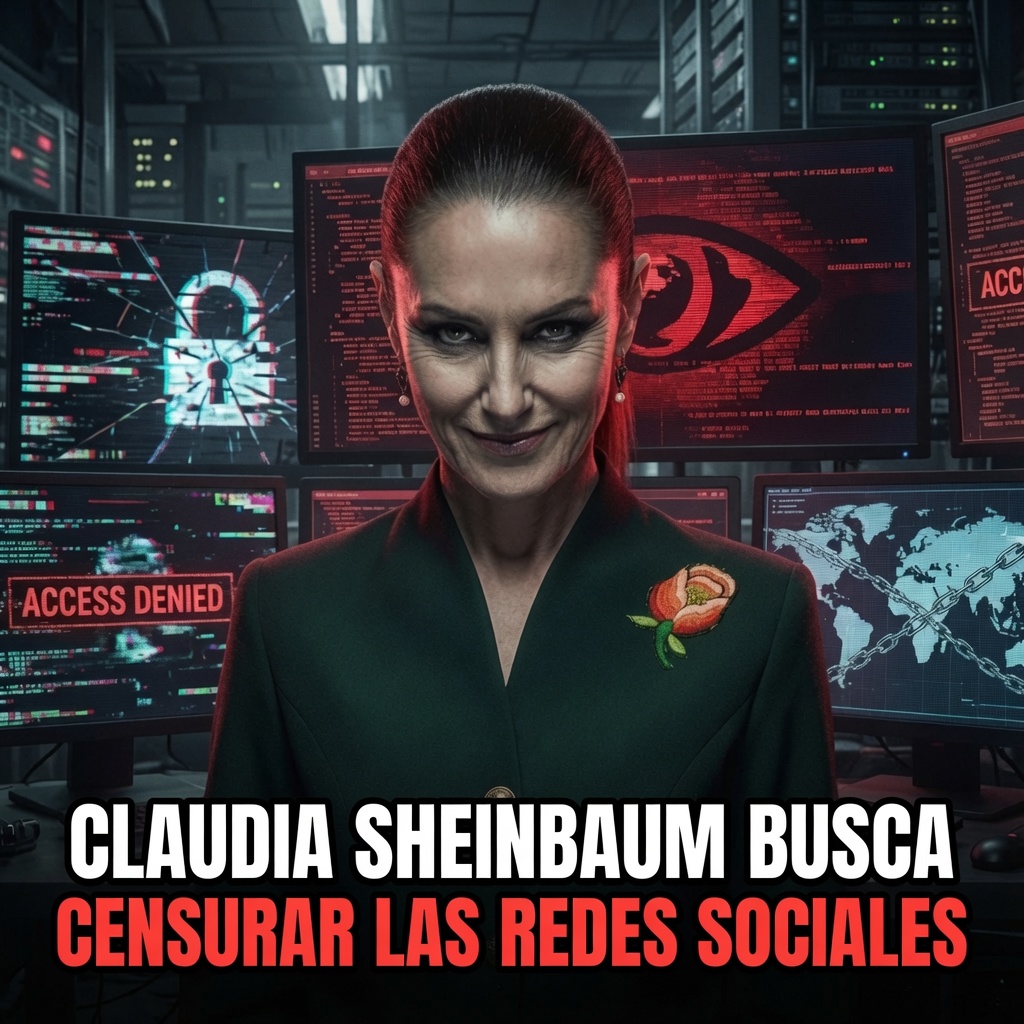 Libro_negro_'s tweet photo. #INDIGNANTE 🔴| Claudia Sheinbaum busca censurar las redes sociales con la ñey de derecho de las audiencias. https://t.co/P4uYNFHeXF