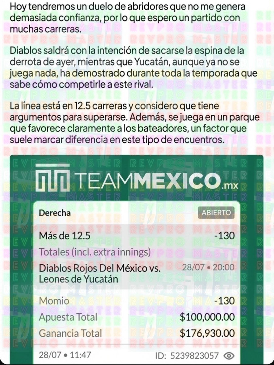 RevMasterPicks's tweet photo. Stake 100 Gallito VIP

Todas sus jugadas premium en mi VIP 👑 https://t.co/nltAm8ikZ2