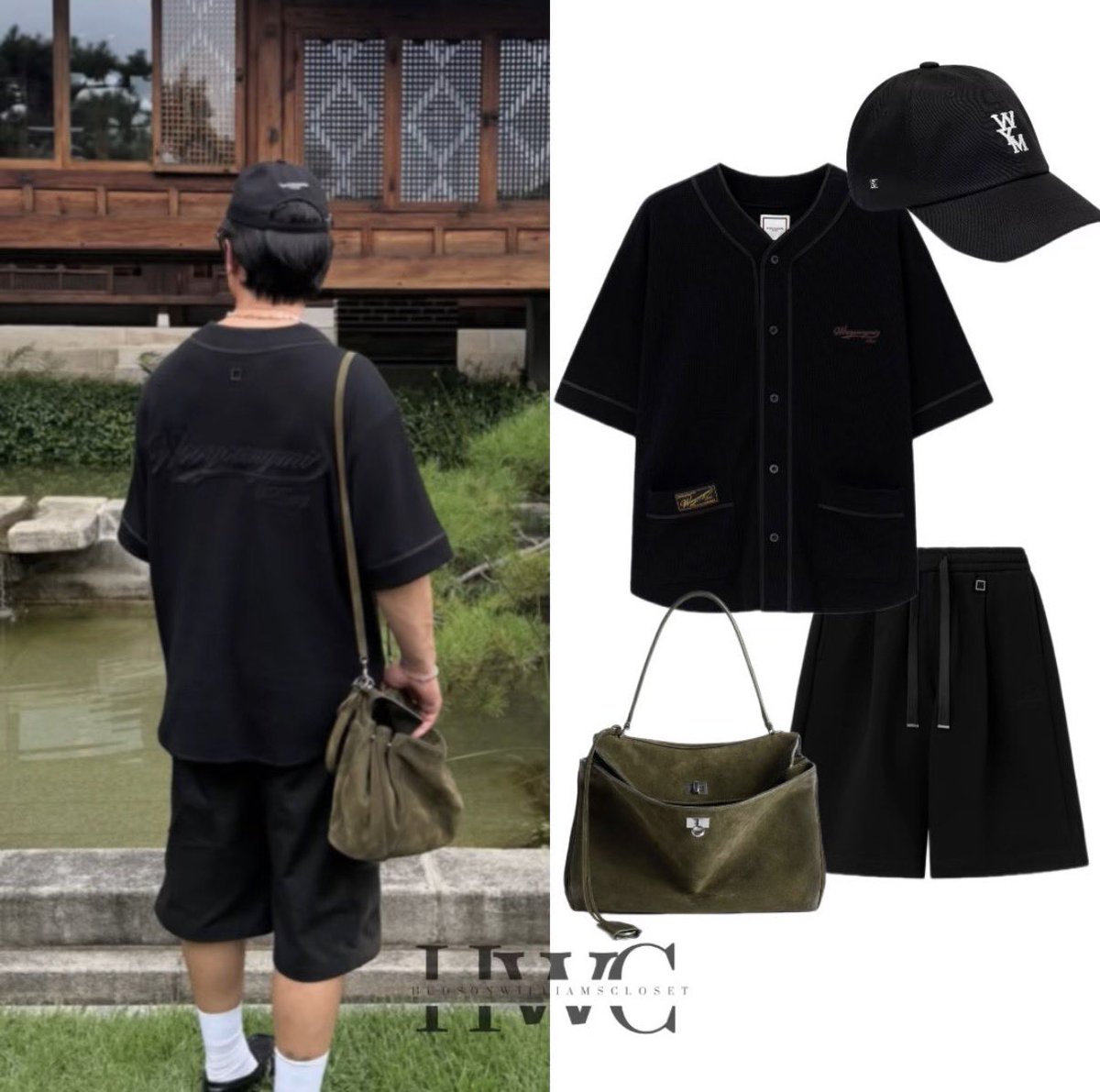 hwcloset's tweet photo. In new photos shared by his stylist, Anastasia, Hudson Williams is wearing:

• Wooyoungmi Black Logo Baseball Cap ($160)
•Wooyoungmi Black Waffle Cotton Baseball Shirt ($510)
• Wooyoungmi Black Neoprene Shorts ($360) https://t.co/4gro4zxEyR