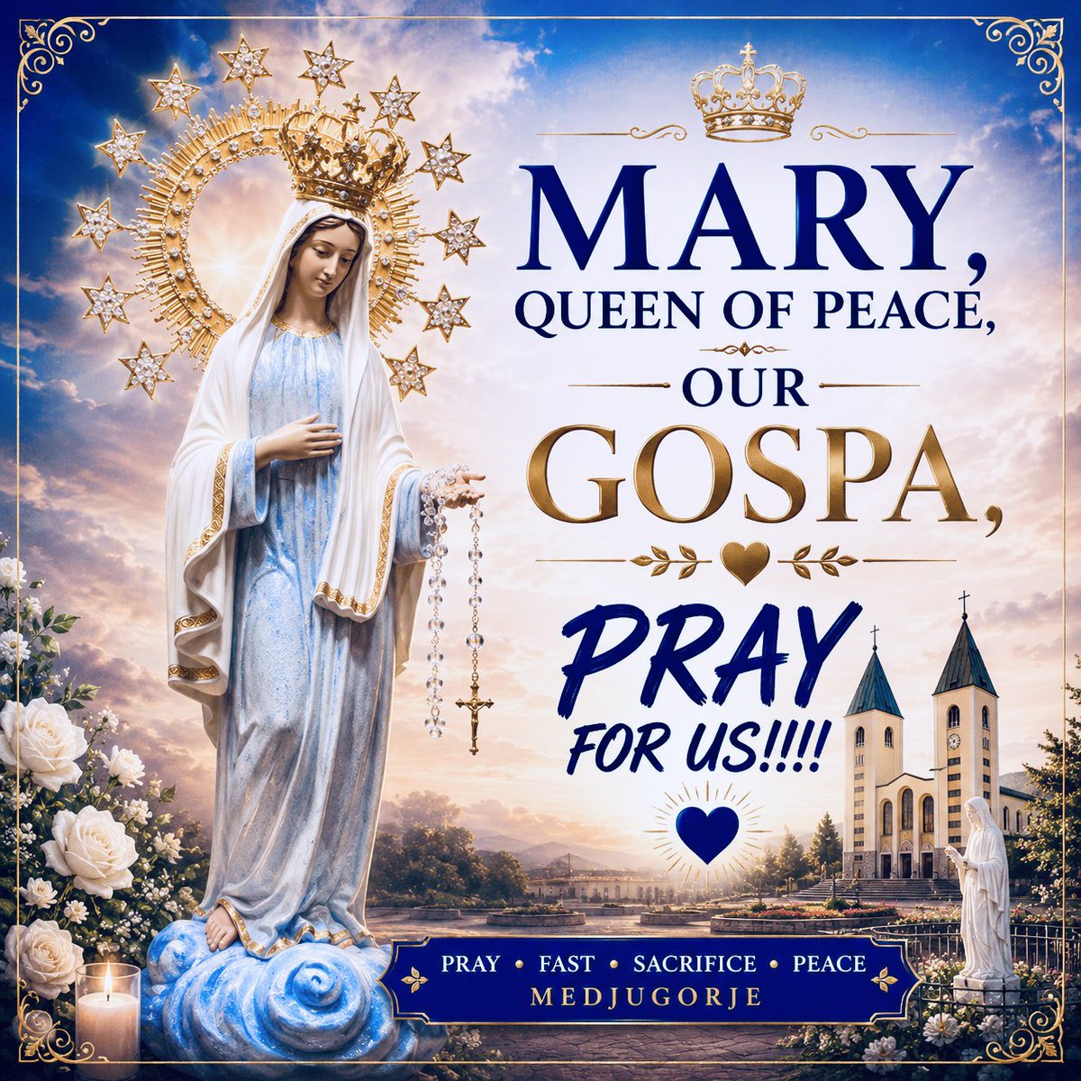 YMACmomqpm's tweet photo. Mary, Queen of Peace—Our Gospa—continues to invite us to pray, fast, repent, and place our trust completely in Jesus…
Mary, Queen of Peace, Our Gospa, pray for us.
***
#YAC #YMAC #WordInUs
#PrayAlways #OnlineMissionary
#YACproductions #DigitalMissionary
(text/pic: cttro) https://t.co/RwKrQvNUsU