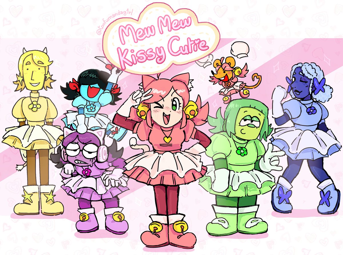 toofumandag1rl's tweet photo. When the new family is so inclusive that they all become magical girls(even when some of them are not girls)
#deltarune https://t.co/NiucH1RMmc
