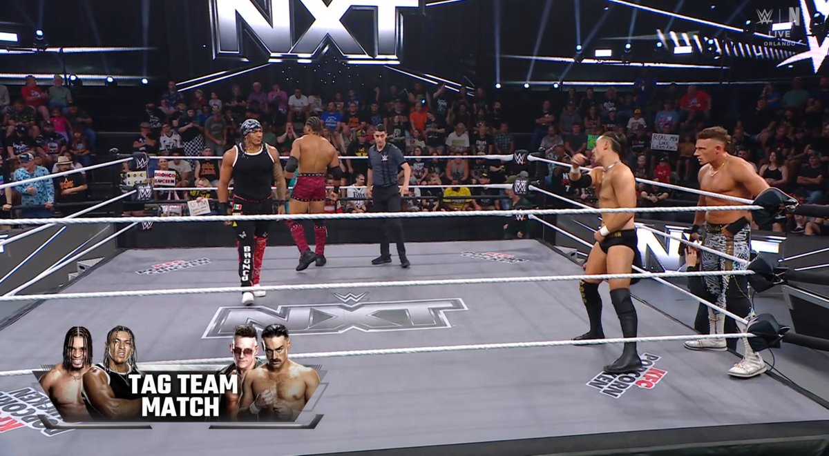 FalseFinishHQ's tweet photo. Birthright vs OTM #WWENXT https://t.co/XZbRisVdcf