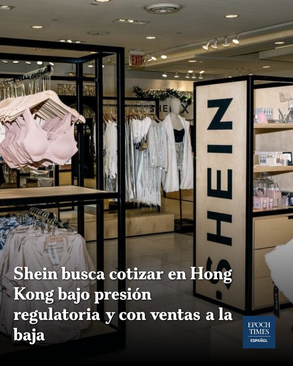 EpochTimesEs's tweet photo. Shein enfrenta la investigación de la FTC mientras sus ventas en EE. UU. caen 14.3% y prepara su salida en Hong Kong. 🔴Lee más 👉https://t.co/zgvpQ327nu https://t.co/kip1wYgfWM