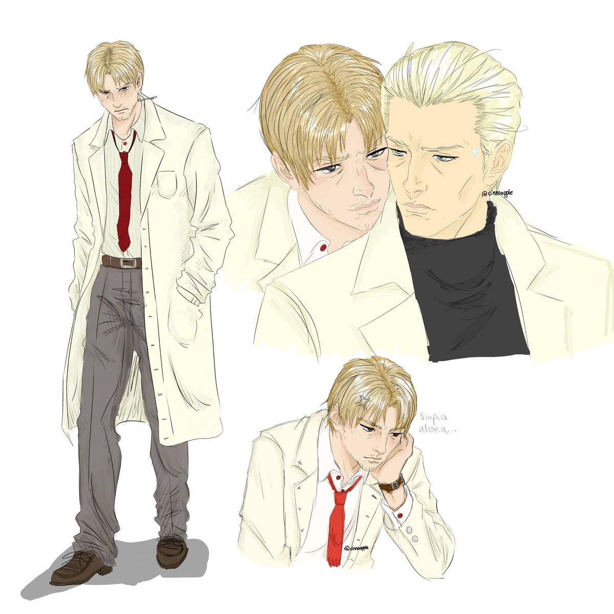 cinnoapple's tweet photo. #willsker #williambirkin #albertwesker #residentevil https://t.co/CyDX1grSKh