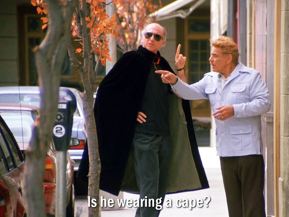 Seinfeldism1's tweet photo. Is he wearing a cape? / S06E04 The Chinese Woman https://t.co/OpERrxCHOD