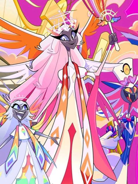DRusox10's tweet photo. Ahora dire mi cuenta Desde que Sera fue lesbiana oficialmente es la manera mas forzada exagerada que demostro que he visto, solamente para alimentar a las Yuritards.

Arruinaste un personaje!! @VivziePop
Solamente para rascar platita a @A24 
#HazbinHotel https://t.co/HDfrVBogTk