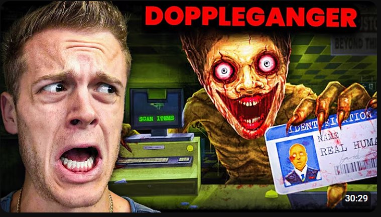 That_oneWizard's tweet photo. Ayo @yumi, you gotta talk to your thumbnail editor dawg. I saw this next to your video and realized it was the EXACT same, @JoeBartolozzi_ 's video was posted a year ago. So this is very obviously plagerized. The only difference is the "Doppleganger" at the top and joe's face. https://t.co/lv07AWxEGe