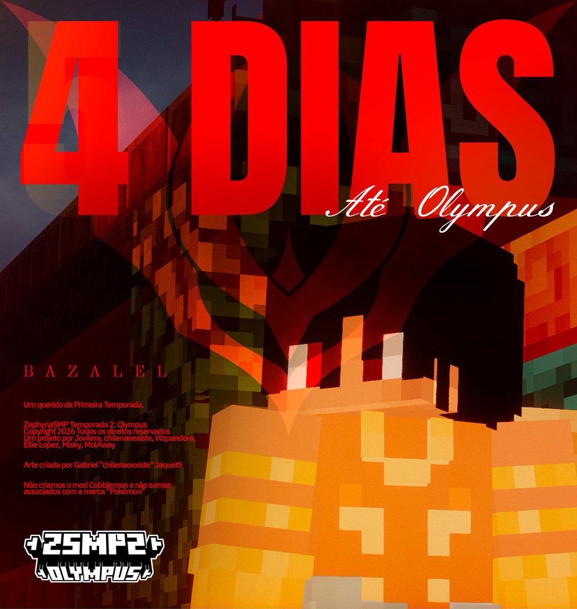 ZephyriaSMP's tweet photo. NOVOS ROSTOS, VELHOS CONHECIDOS
Acresça na vida pós-morte trouxe até aqui: BAZALEL.

Séculos de uma organização respeitada, seus seguidores e membros acreditam no equilíbrio entre o material e o esotérico, o que pode ser visto e o que é oculto

Faltam 4 Dias para ZSMP2: Olympus https://t.co/rnFhsEs1mY