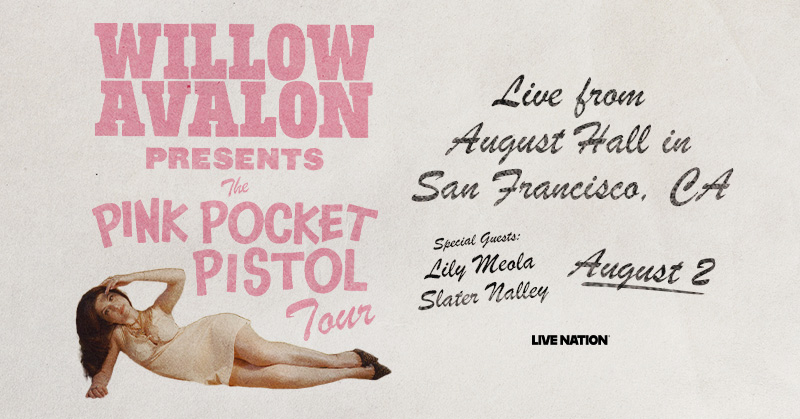 AmoebaSF's tweet photo. We have a pair of tickets to see Willow Avalon at @AugustHall_SF on Sunday, August 2nd! 
Follow us &amp; Retweet for a chance to win. https://t.co/V1XgZSanGB