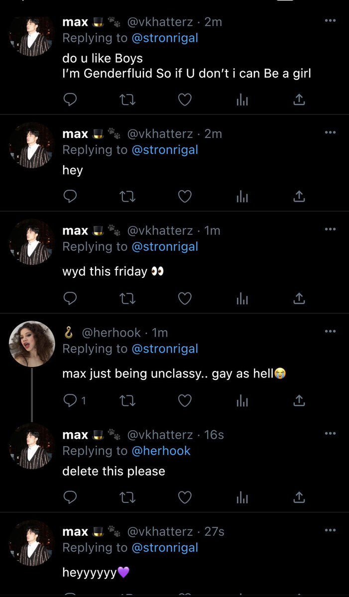 OVERSCRES's tweet photo. #stronghat max just gay and easy 😭😭😭😭😭😭😭😭😭😭😭 https://t.co/2dDvrHtSPQ