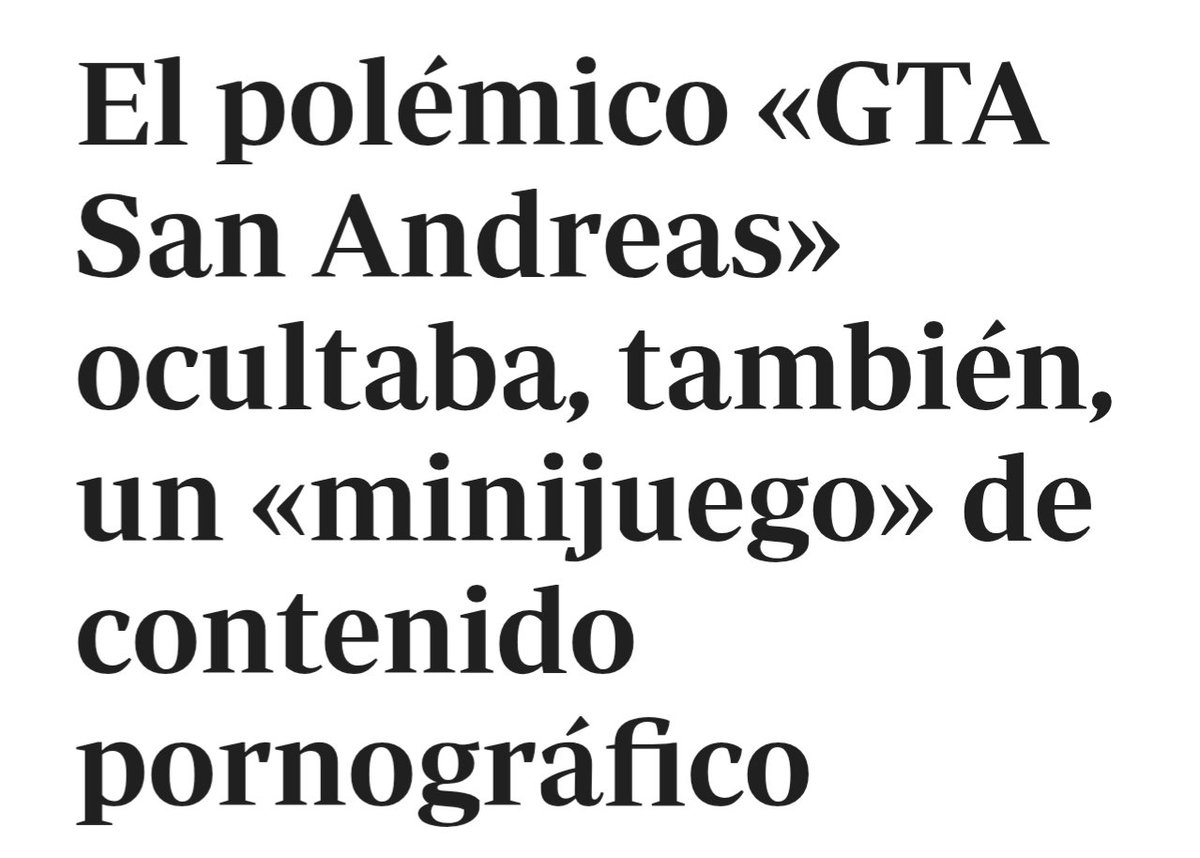OyePoo's tweet photo. @NotiPlay_ Polémicas de antes sobre GTA / Polémicas de ahora https://t.co/vJDa40r6M6
