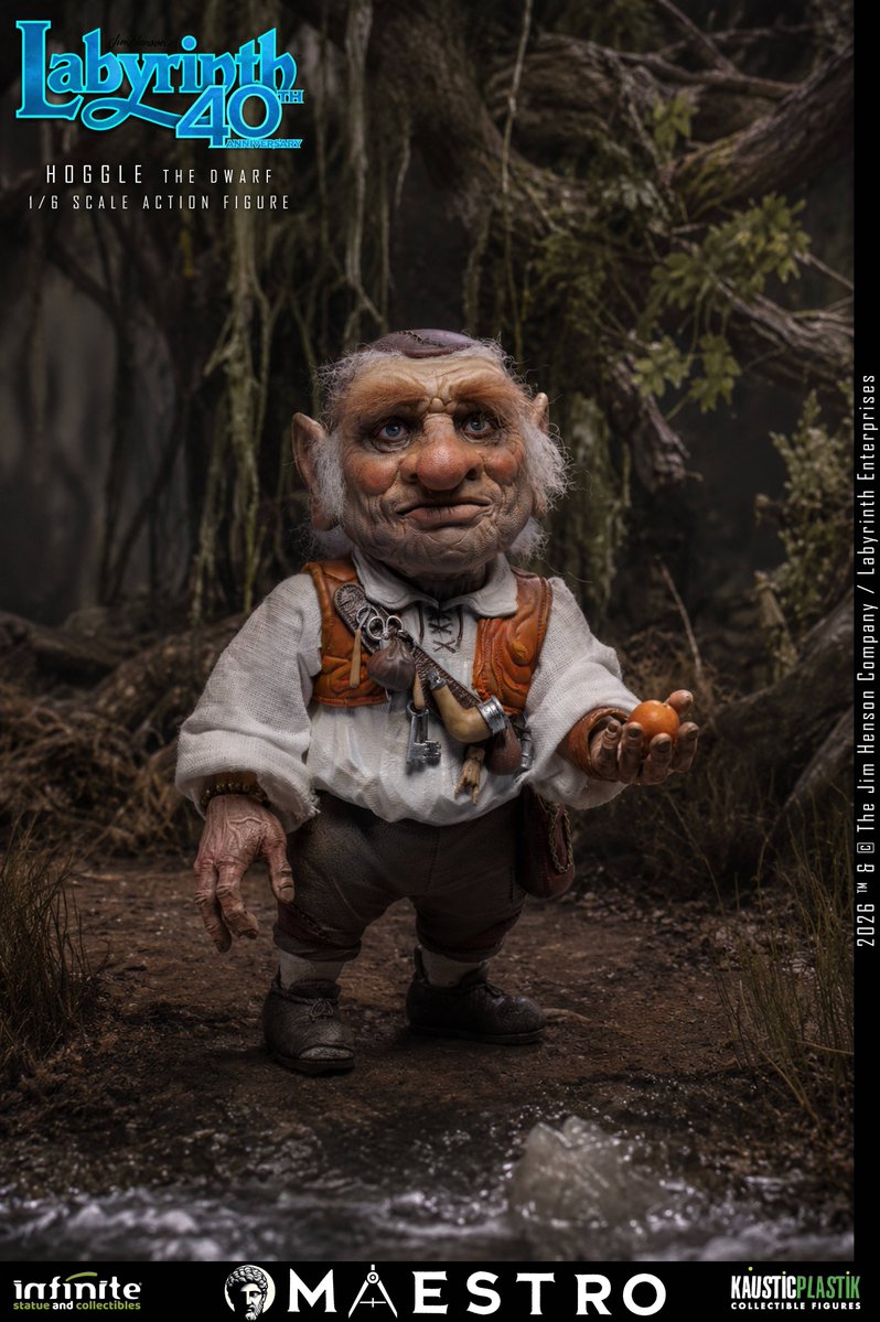 Nin_Nin_Game's tweet photo. A beloved Labyrinth companion arrives! 🌟🍑

From Jim Henson’s Labyrinth (1986), Hoggle joins Infinity Statue’s Maestro Line as a detailed 1/6 scale figure. Featuring a rooted hair head sculpt and partially articulated body.
Pre-order now👉 https://t.co/GtIN3j0MVu

#Labyrinth #Hoggle #JimHenson #InfinityStatue #1of6Scale #MovieFigure