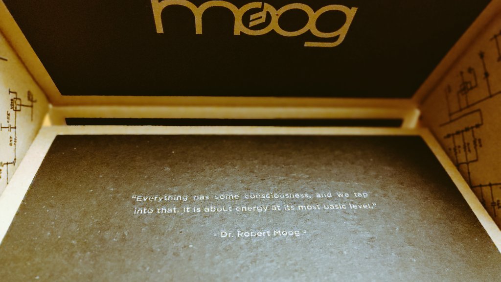 Metapsyche's tweet photo. "Everything has some consciousness, and we tap into that. It is about energy at its most basic level."
- Dr. Robert Moog -

(As seen on a Moog Mavis box) https://t.co/Q5XjKIveky