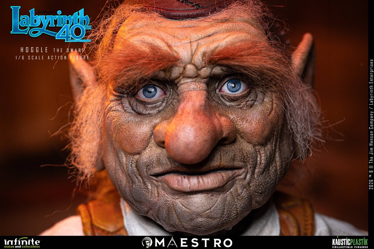 Nin_Nin_Game's tweet photo. A beloved Labyrinth companion arrives! 🌟🍑

From Jim Henson’s Labyrinth (1986), Hoggle joins Infinity Statue’s Maestro Line as a detailed 1/6 scale figure. Featuring a rooted hair head sculpt and partially articulated body.
Pre-order now👉 https://t.co/GtIN3j0MVu

#Labyrinth #Hoggle #JimHenson #InfinityStatue #1of6Scale #MovieFigure