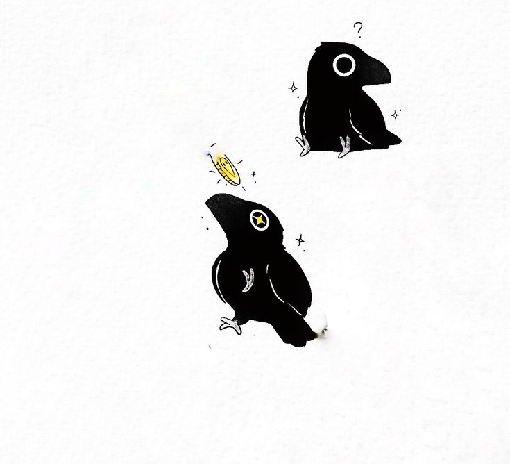 Crow stickers 😊