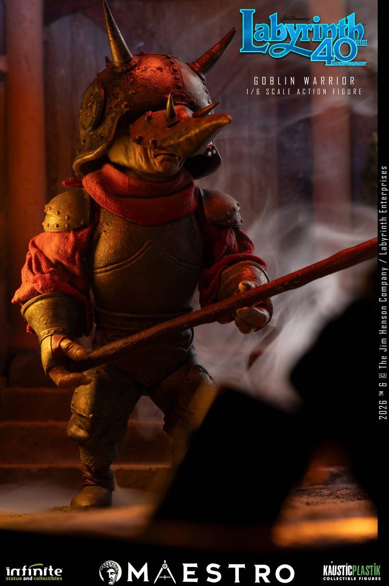 Nin_Nin_Game's tweet photo. Enter the world of Labyrinth! 👑⚔️

From Jim Henson’s Labyrinth (1986), the Goblin Warrior joins Infinity Statue’s Maestro Line as a detailed 1/6 scale figure.
Pre-order now👉 https://t.co/KOUdM9Bf6M

#Labyrinth #GoblinWarrior #JimHenson #InfinityStatue #1of6Scale #MovieFigure https://t.co/FwKRUUzRXC