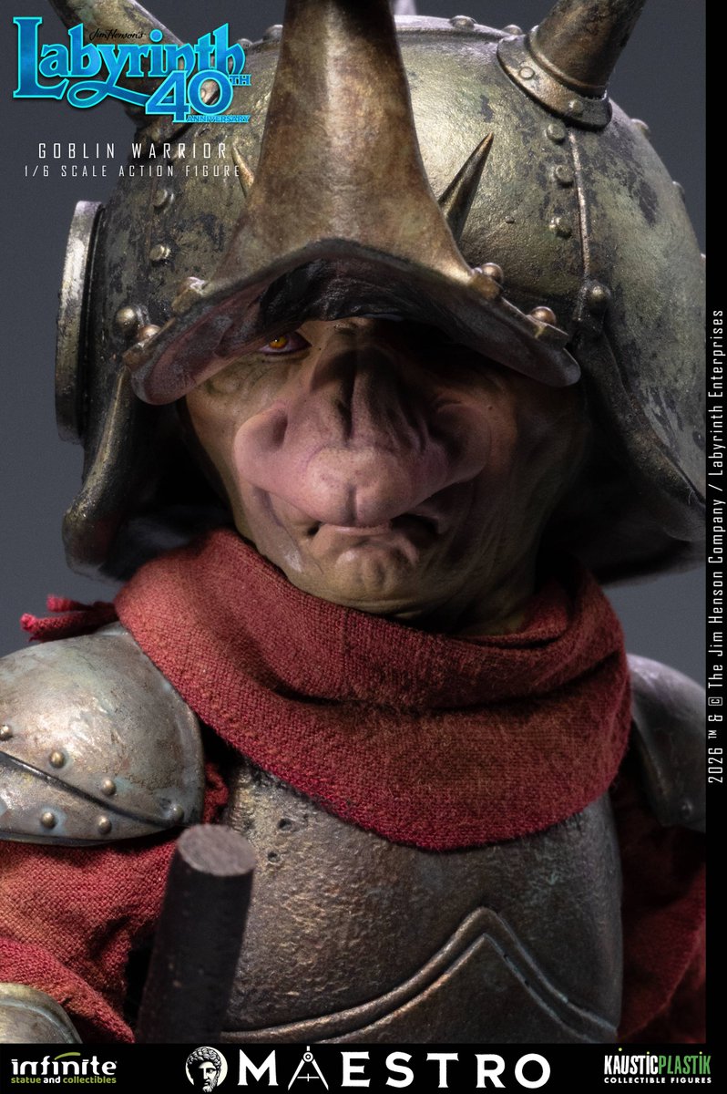 Nin_Nin_Game's tweet photo. Enter the world of Labyrinth! 👑⚔️

From Jim Henson’s Labyrinth (1986), the Goblin Warrior joins Infinity Statue’s Maestro Line as a detailed 1/6 scale figure.
Pre-order now👉 https://t.co/KOUdM9Bf6M

#Labyrinth #GoblinWarrior #JimHenson #InfinityStatue #1of6Scale #MovieFigure https://t.co/FwKRUUzRXC