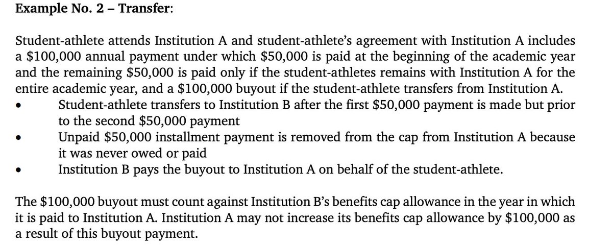 Pete Nakos: Here is what NCAA guidelines state re: buyouts in the rev-sharing era: https://t.co/xssls4uCaR