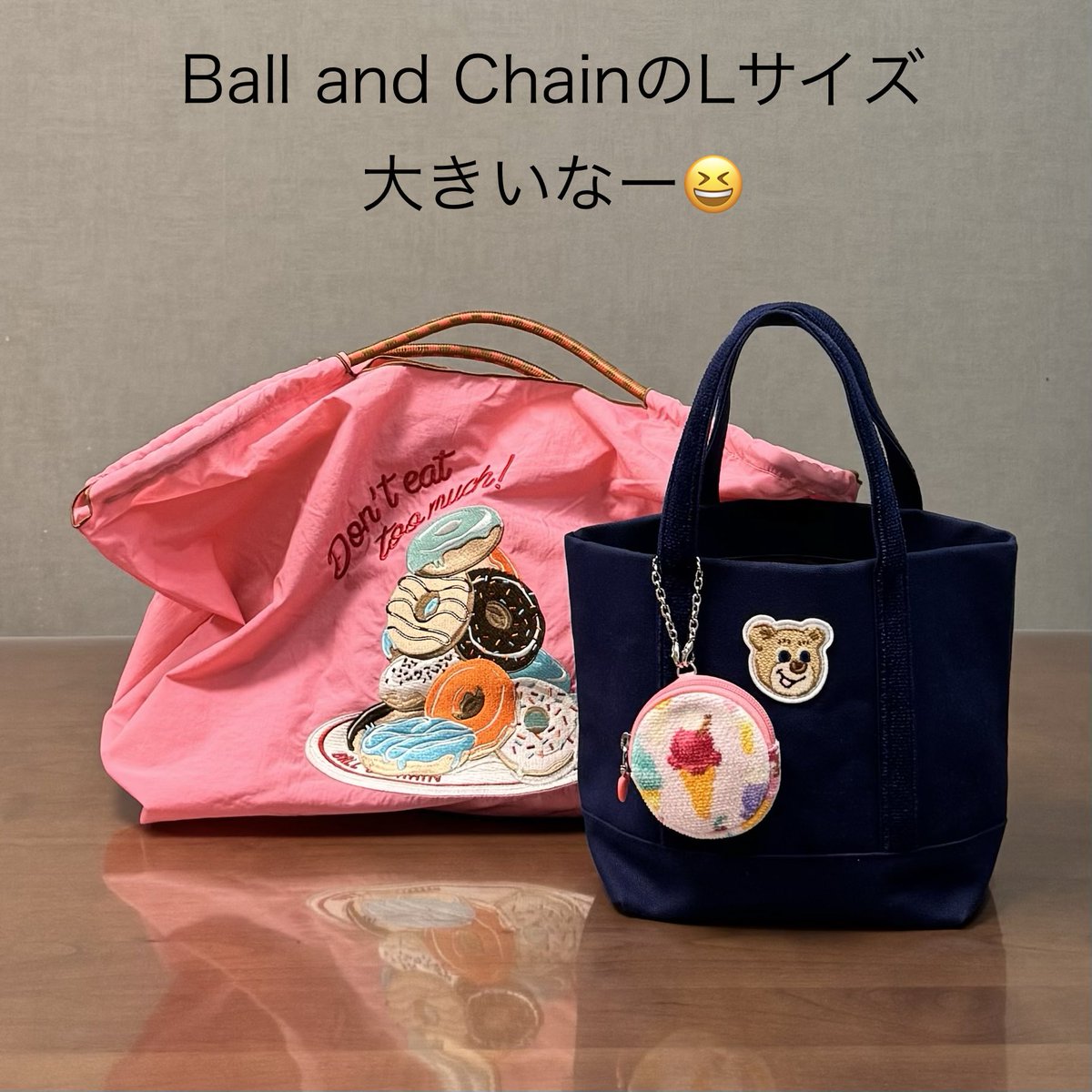 happilyever5555's tweet photo. このポーチとバッグ、すべてLサイズに入ったので機内持ち込みするのもスムーズでした😆

#ballandchain
#近沢レース店
#ラブラリーバイフェイラー
#フェイラー https://t.co/rSijM9CXUK