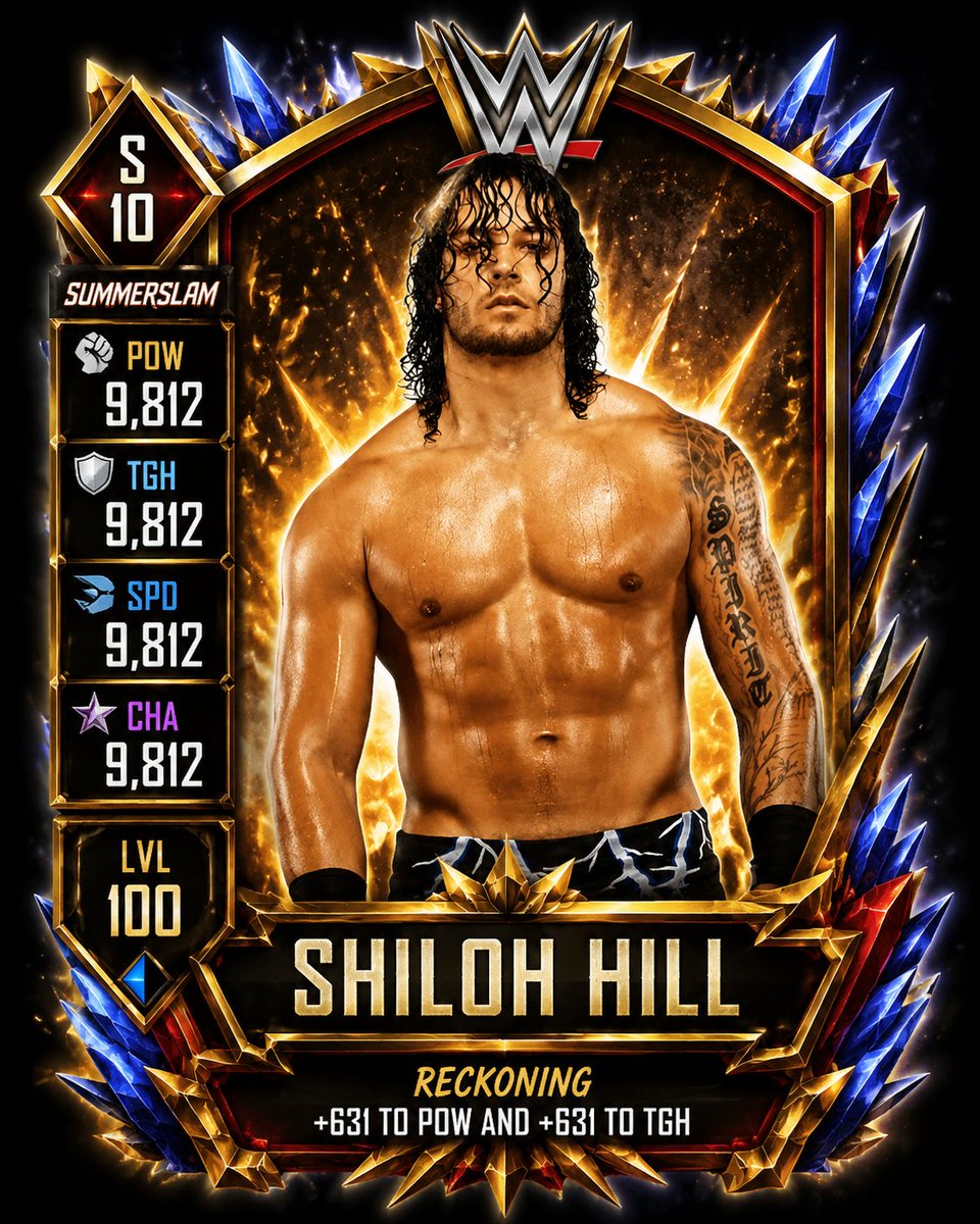 SlytherinSteph's tweet photo. Can we actually get a @shiloh_wwe supercard, please? Pretty please? https://t.co/G4CXwa7WWU