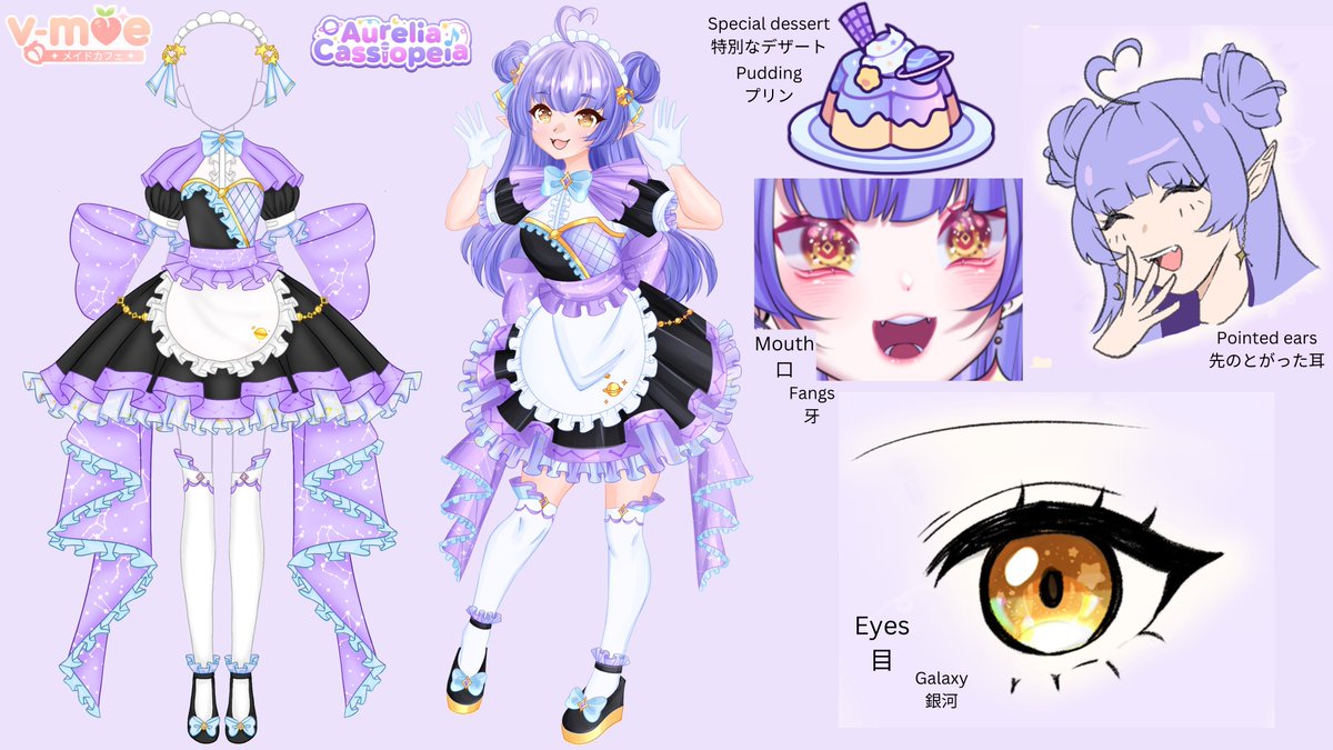 AureliaCassi's tweet photo. New outfit, new intro!! Hi, I’m Reli! An alien idol vtuber and maid for @Vmoecafe’s first generation, Moe Kyun~♡
✧
I stream in YT!
https://t.co/SGZlCnuyi7
✧
Live/Clips: #AureliveClipeia
Meme: #Auwewia
Fanart: #Drawrelia
NSFW: #Sussiopeia
Fan Name: Aurelinauts
Oshi Marks: 💫🎤 https://t.co/Kknbp2uu4n