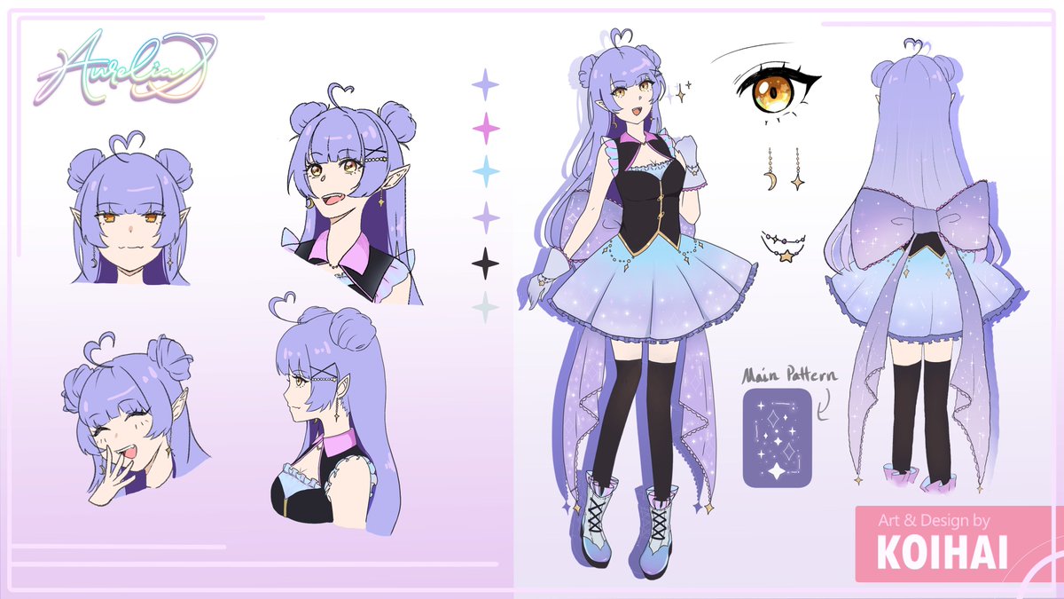 AureliaCassi's tweet photo. New outfit, new intro!! Hi, I’m Reli! An alien idol vtuber and maid for @Vmoecafe’s first generation, Moe Kyun~♡
✧
I stream in YT!
https://t.co/SGZlCnuyi7
✧
Live/Clips: #AureliveClipeia
Meme: #Auwewia
Fanart: #Drawrelia
NSFW: #Sussiopeia
Fan Name: Aurelinauts
Oshi Marks: 💫🎤 https://t.co/Kknbp2uu4n