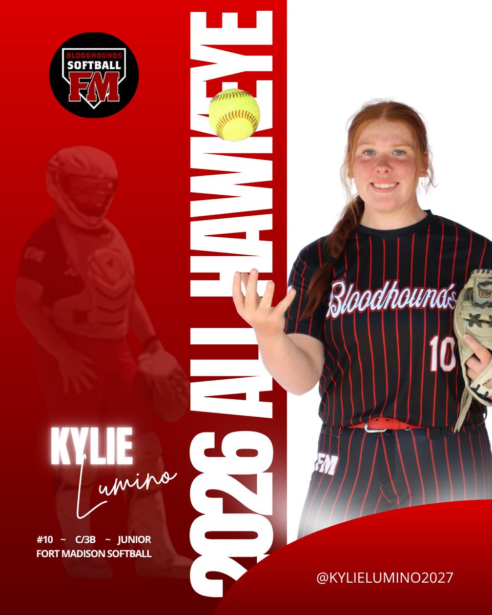 Luciadarnell15's tweet photo. Honored and thankful to be selected along side my awesome catcher @KylieLumino2027 for All Hawkeye Team! Enjoyed my Freshman HS season…..now back to work, setting new goals, and travel season with my @IowaUnitedSB team! 

@ExtraInningSB @LineDsoftball @MidwestPremierS @TopPreps @SoftbalAmerica @SoftballDown @PrepSoftball @SoftballDown @SBRRetweets @RecruitMatador