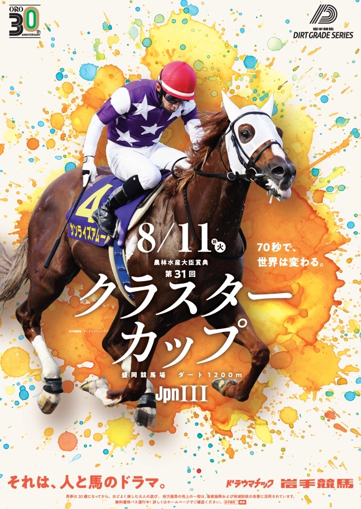 iwatekeiba's tweet photo. #クラスターカップ2026CP

４か月連続‼⭐⭐⭐⭐
岩手競馬ダートグレードシリーズ
キャンペーン 第2弾🎉

8/11(祝火) #クラスターカップ 開催を記念して
オリジナルのオーロラコンビニエンスバッグを抽選で50名様にプレゼント🎁

❶岩手競馬公式
@iwatekeiba
をフォロー
❷このツイートを引用リポスト
当選者にはDMでご連絡　8/11 23：59 〆切