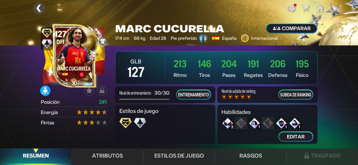 elbeyak0's tweet photo. LLEGO LA CABRA ESPAÑOLA y así quedó el equipo 🐐🏆🇪🇸
@tutiofifa @nitrofm7 @EASFCMOBILE https://t.co/wBrR8KaAqN