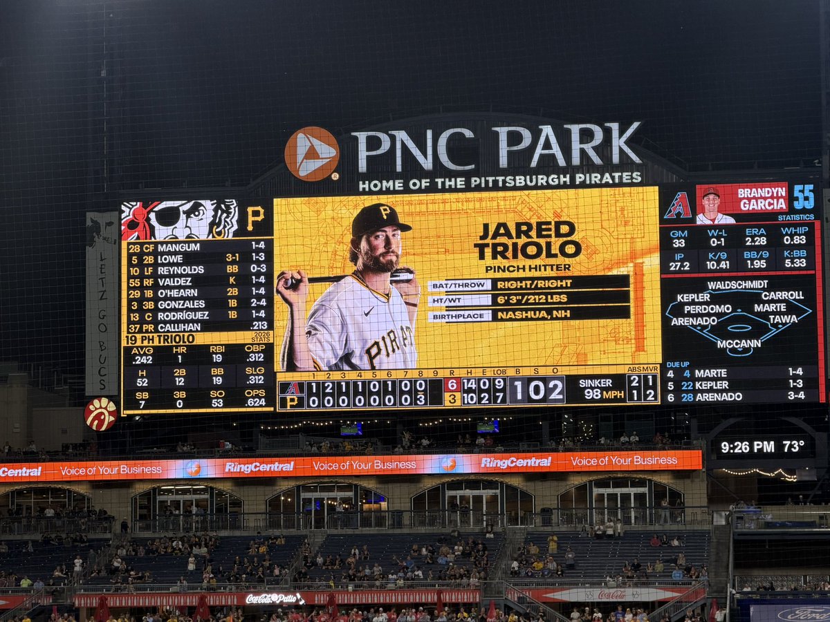MattLight's tweet photo. Pirates have a chance to get back into this game.

Don Kelly: Let’s bring in a pinch hitter https://t.co/Rdy4NNyD8O