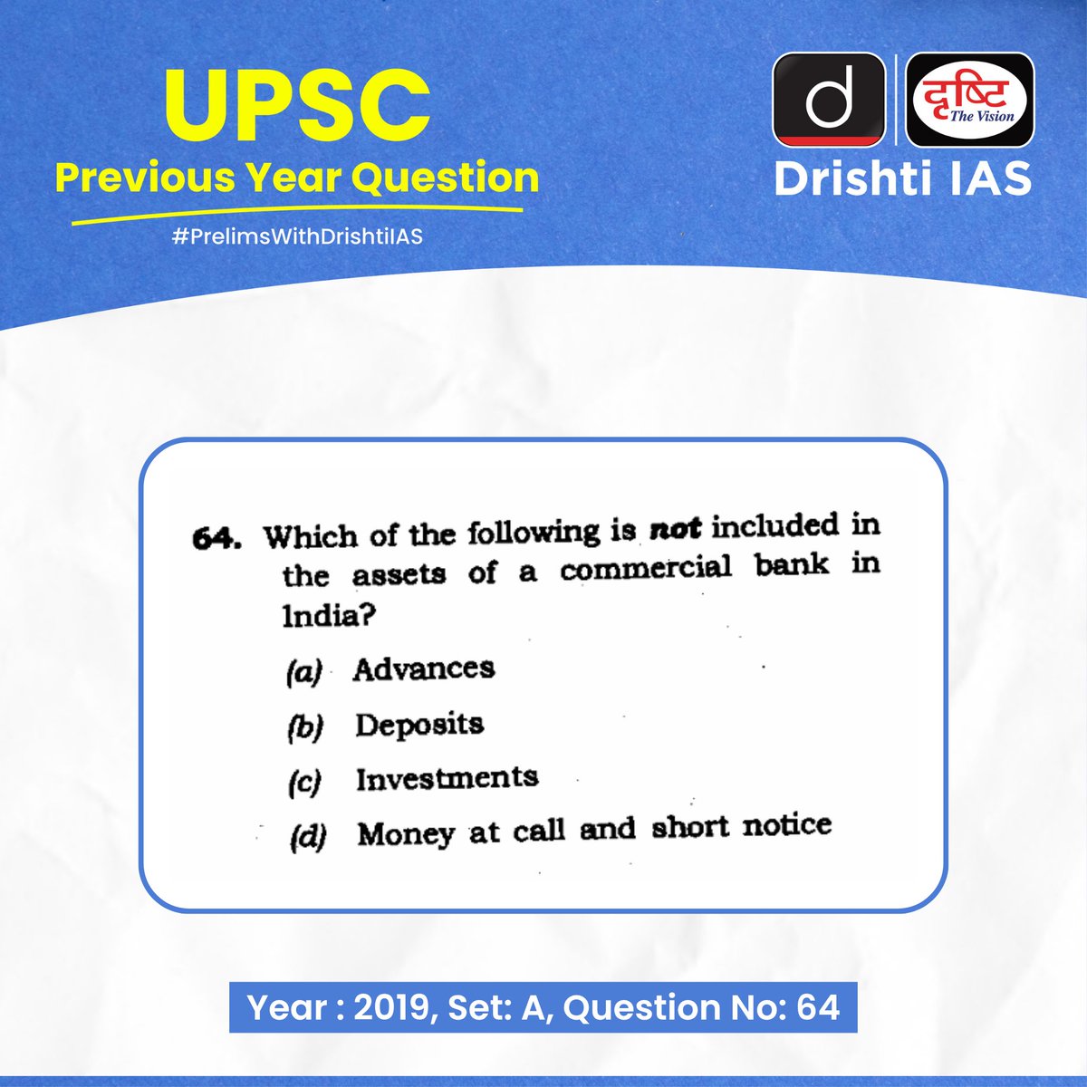 drishtiiaseng's tweet photo. Crack Prelims, One PYQ at a Time! Start solving today.
#PrelimsWithDrishtiIAS #DrishtiUPSCPYQ #PYQ #UPSC2026 #GeneralStudies #DrishtiIAS #DrishtiIASEnglish https://t.co/hbUdsCUPIC